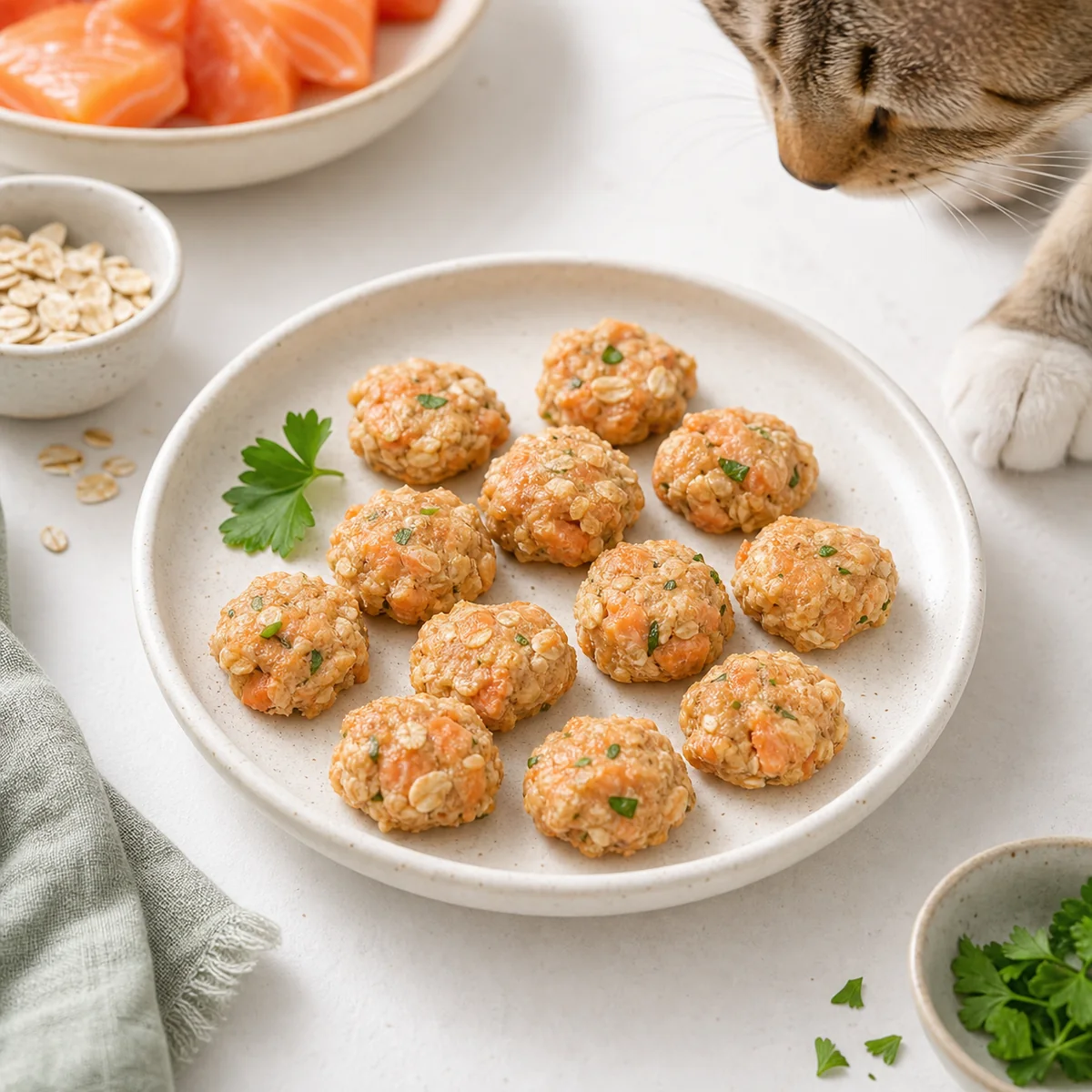 Salmon Oat Soft Bites for Cats