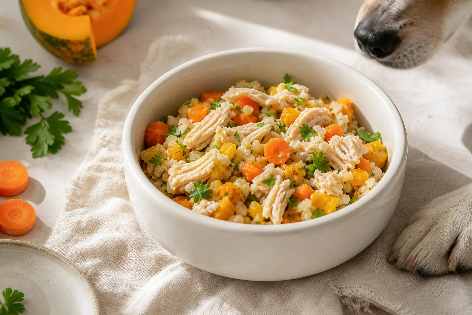 Turkey Pumpkin Oat Topper for Dogs