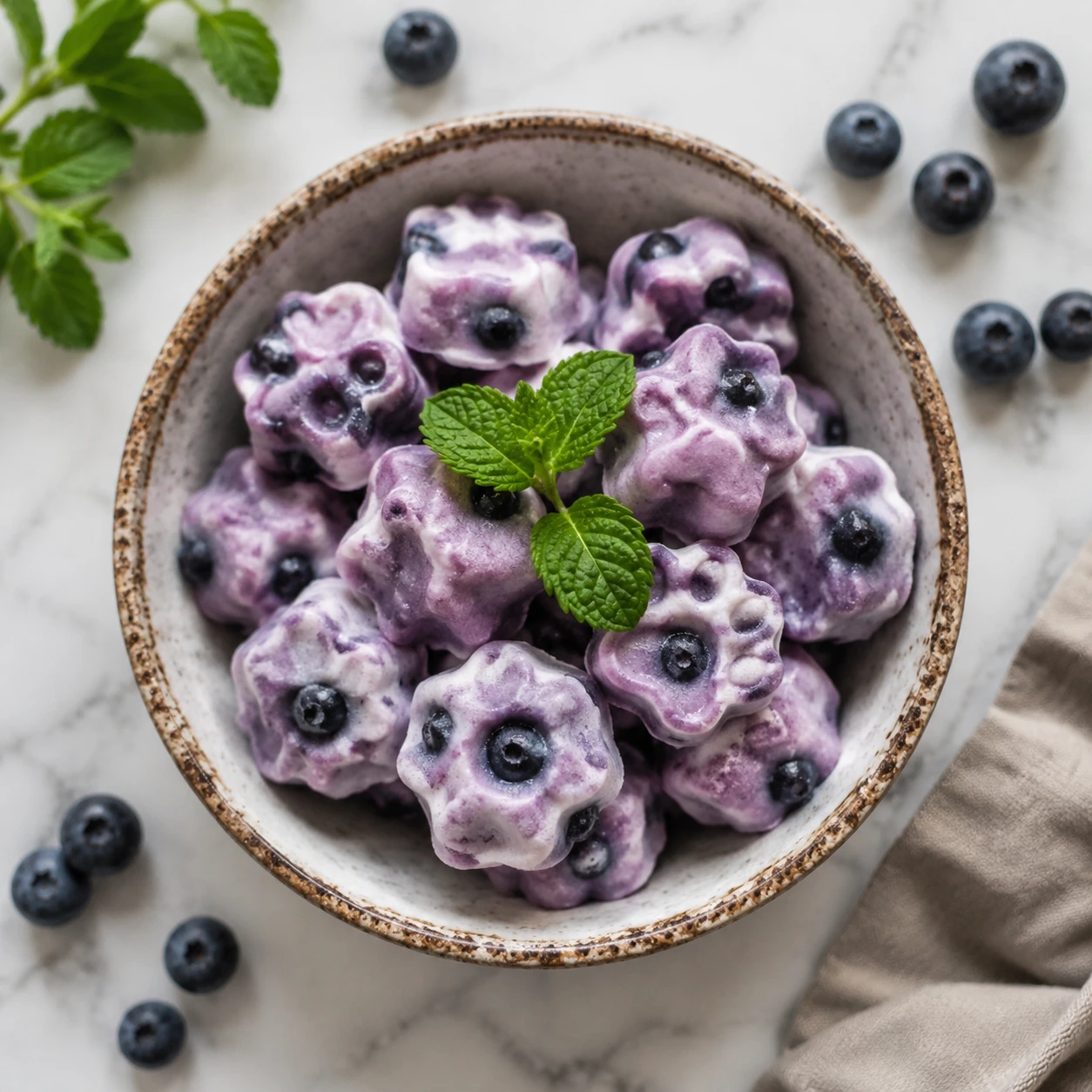 2-Ingredient Kefir Blueberry Frozen Bites for Dogs step 1
