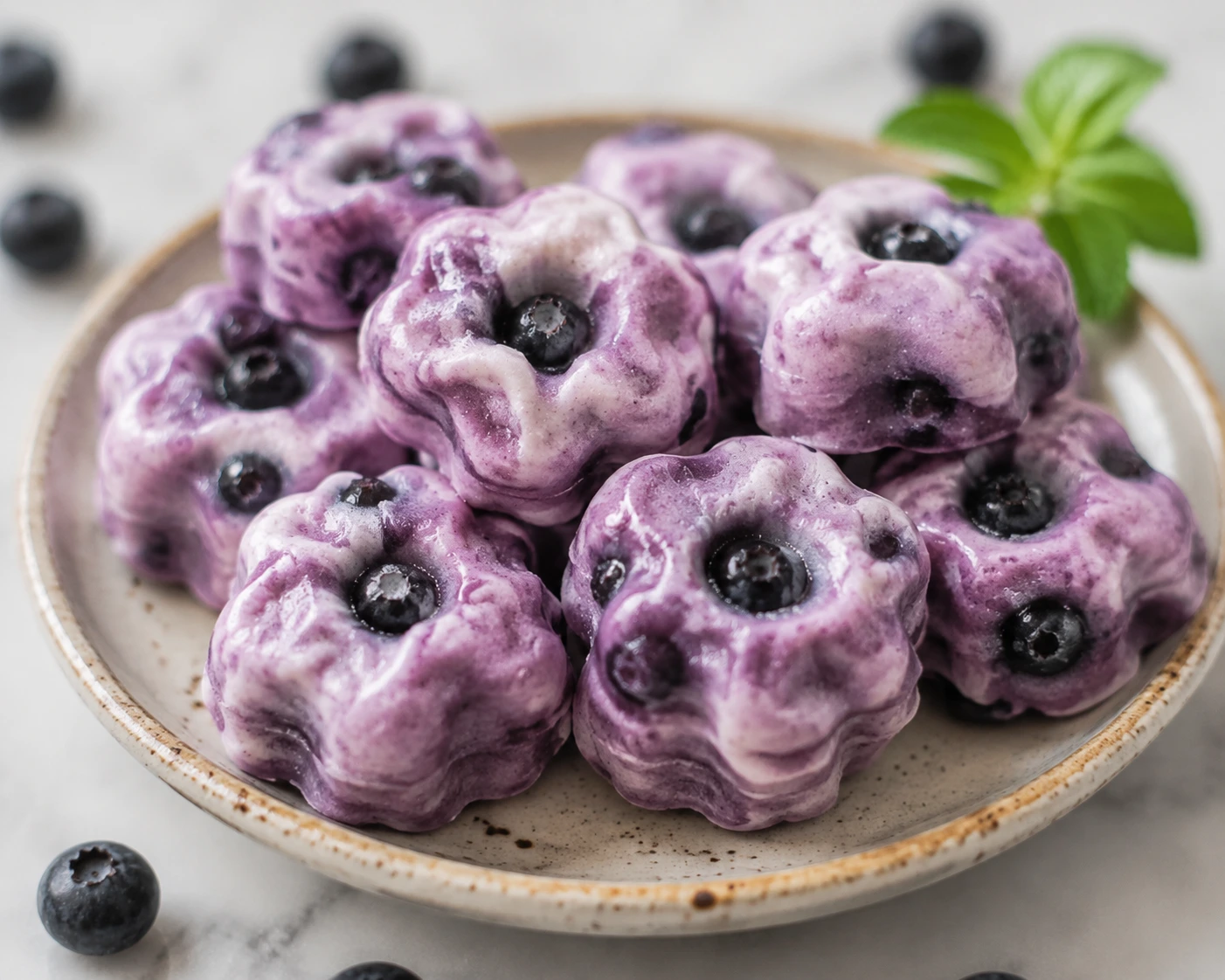 2-Ingredient Kefir Blueberry Frozen Bites for Dogs step 2