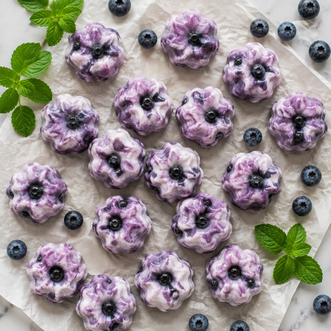 2-Ingredient Kefir Blueberry Frozen Bites for Dogs step 3