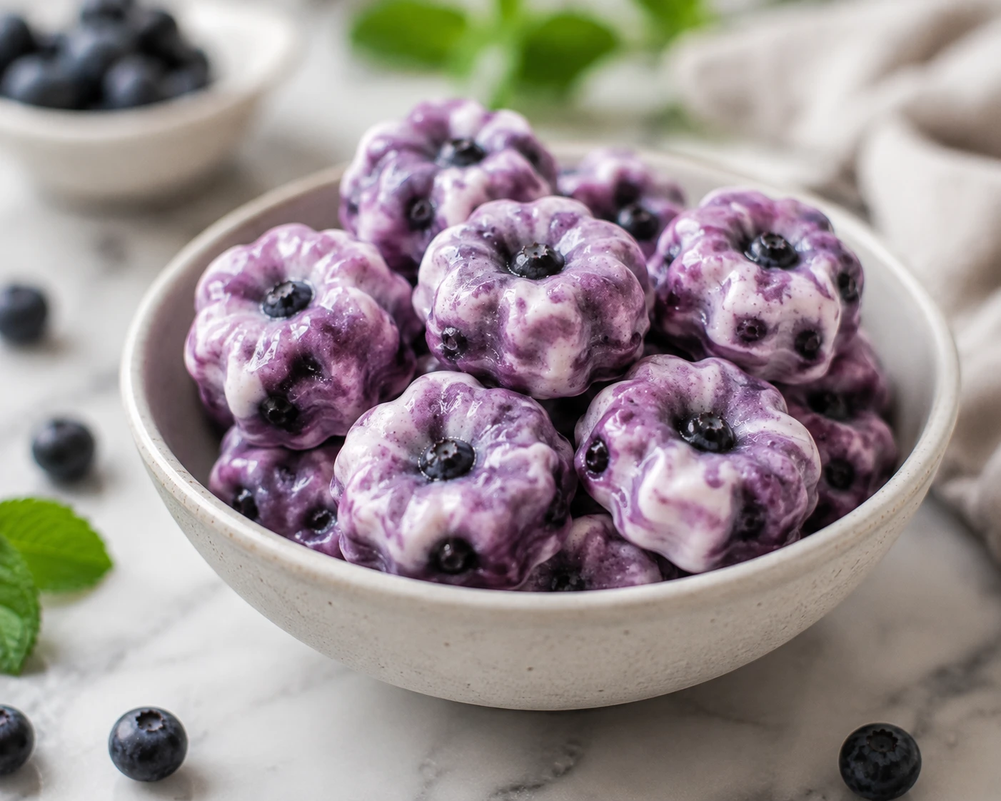 2-Ingredient Kefir Blueberry Frozen Bites for Dogs step 4