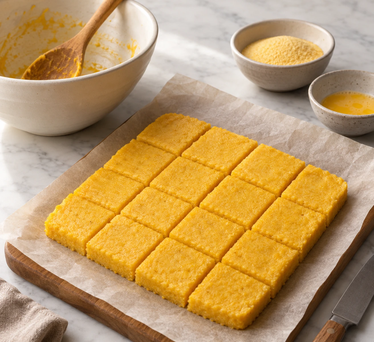 Air-Fried Butternut Squash Polenta Fingers for Dogs