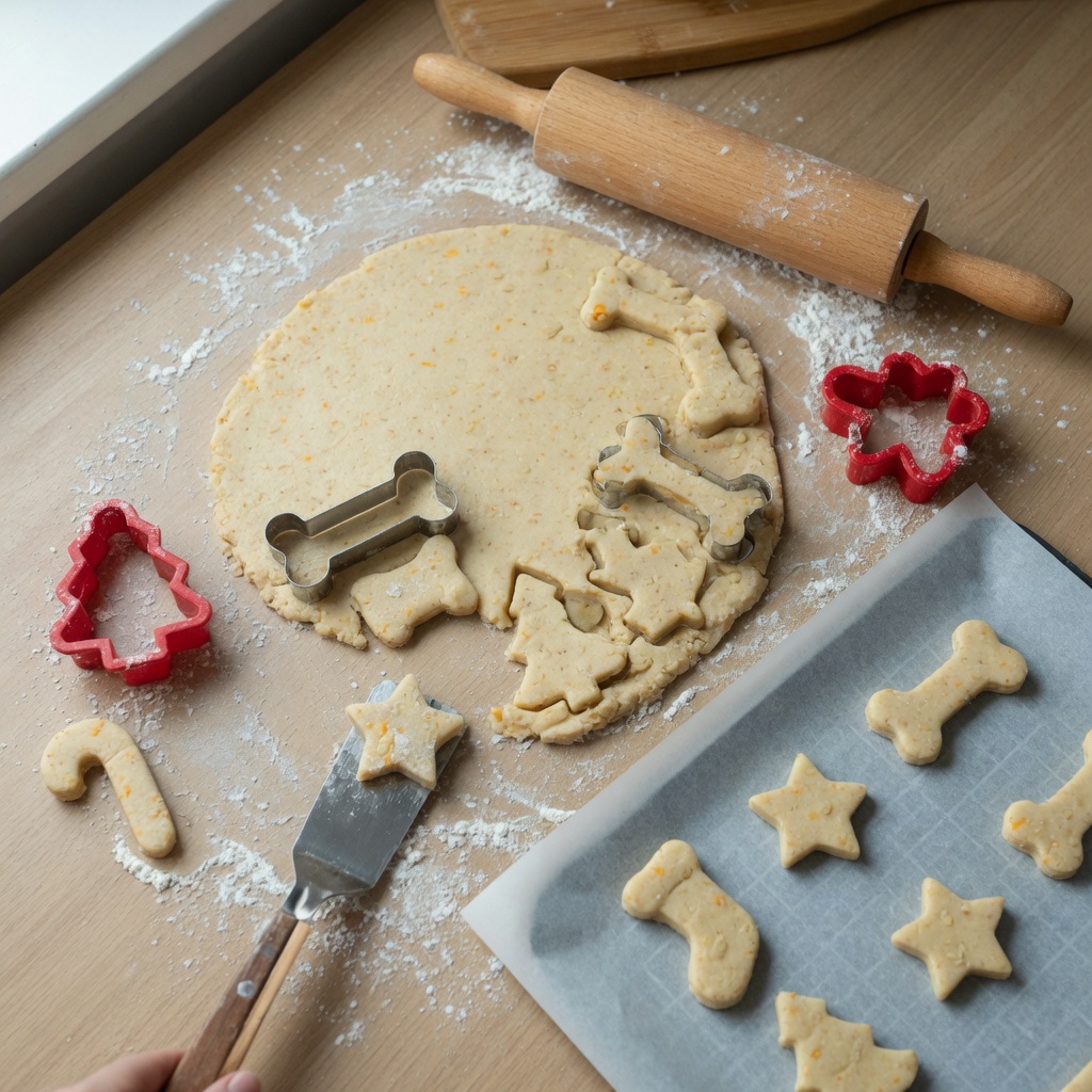 Apple Cheddar Dog Biscuits for Holiday Gifting step 5