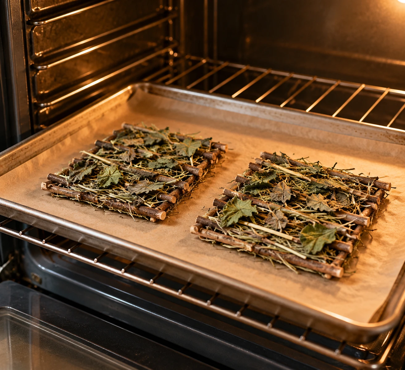 Applewood Herb Chew Mats for Guinea Pigs: a Simple Foraging Snack