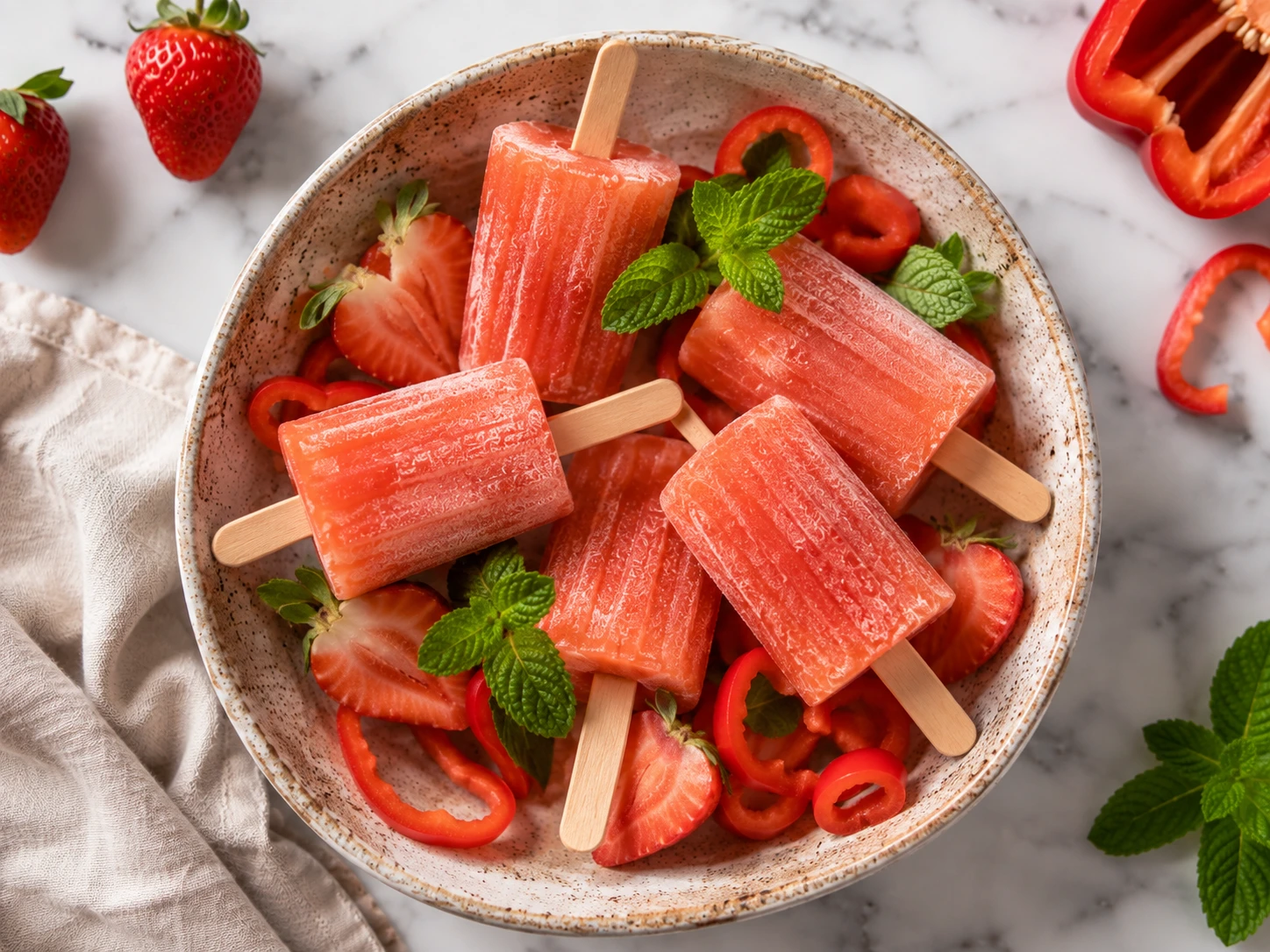 Bell Pepper & Strawberry Hydration Pops: Cool Treats for Small Pets step 6