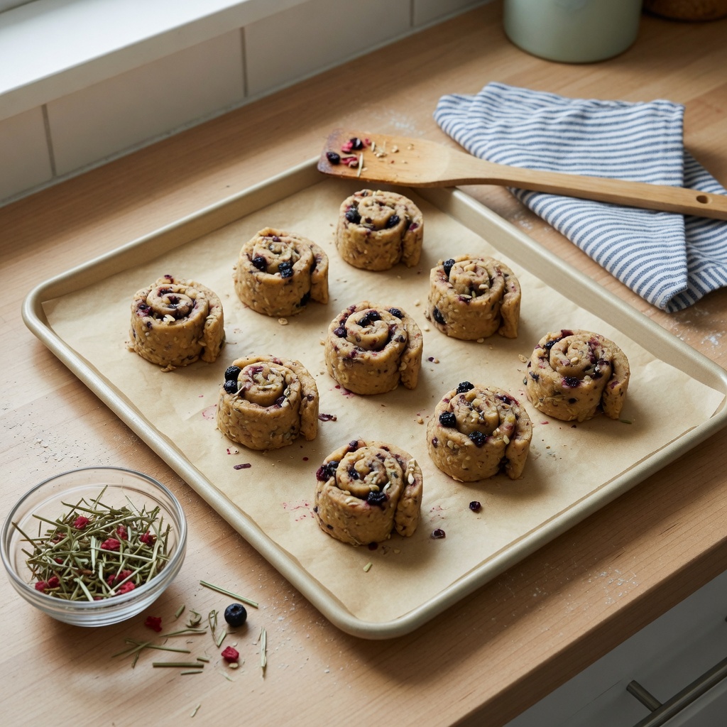 Berry Hay Rabbit Rolls: A Simple Oat-Free Treat step 7