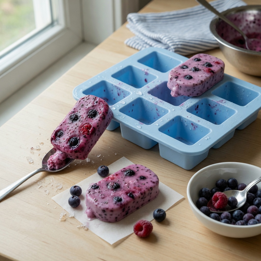 Berry Kefir Freezies