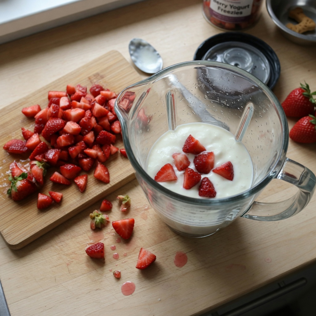 Berry Yogurt Freezies step 2