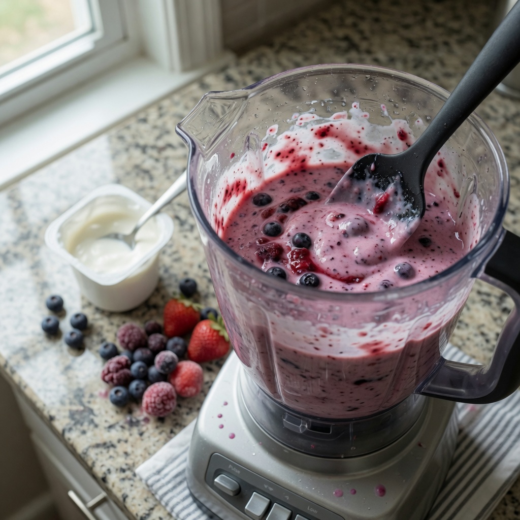 Berry Yogurt Freezies step 4