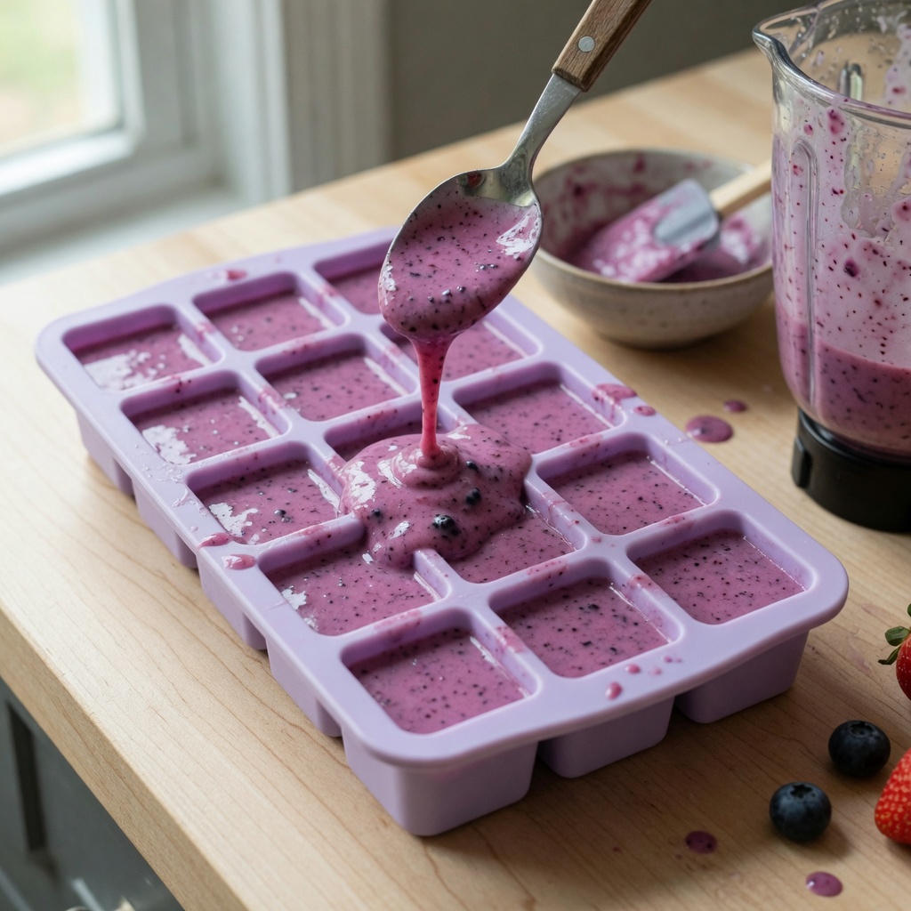 Berry Yogurt Freezies step 5