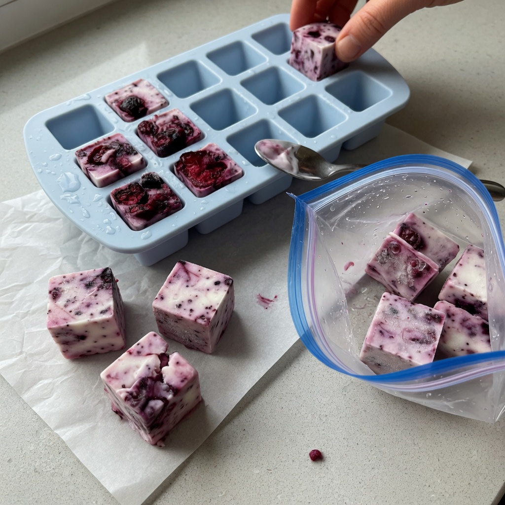 Berry Yogurt Freezies step 7