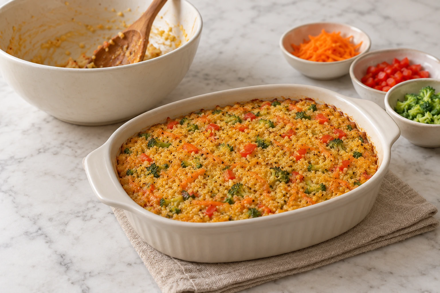 Birds Pumpkin Quinoa Spoonbread