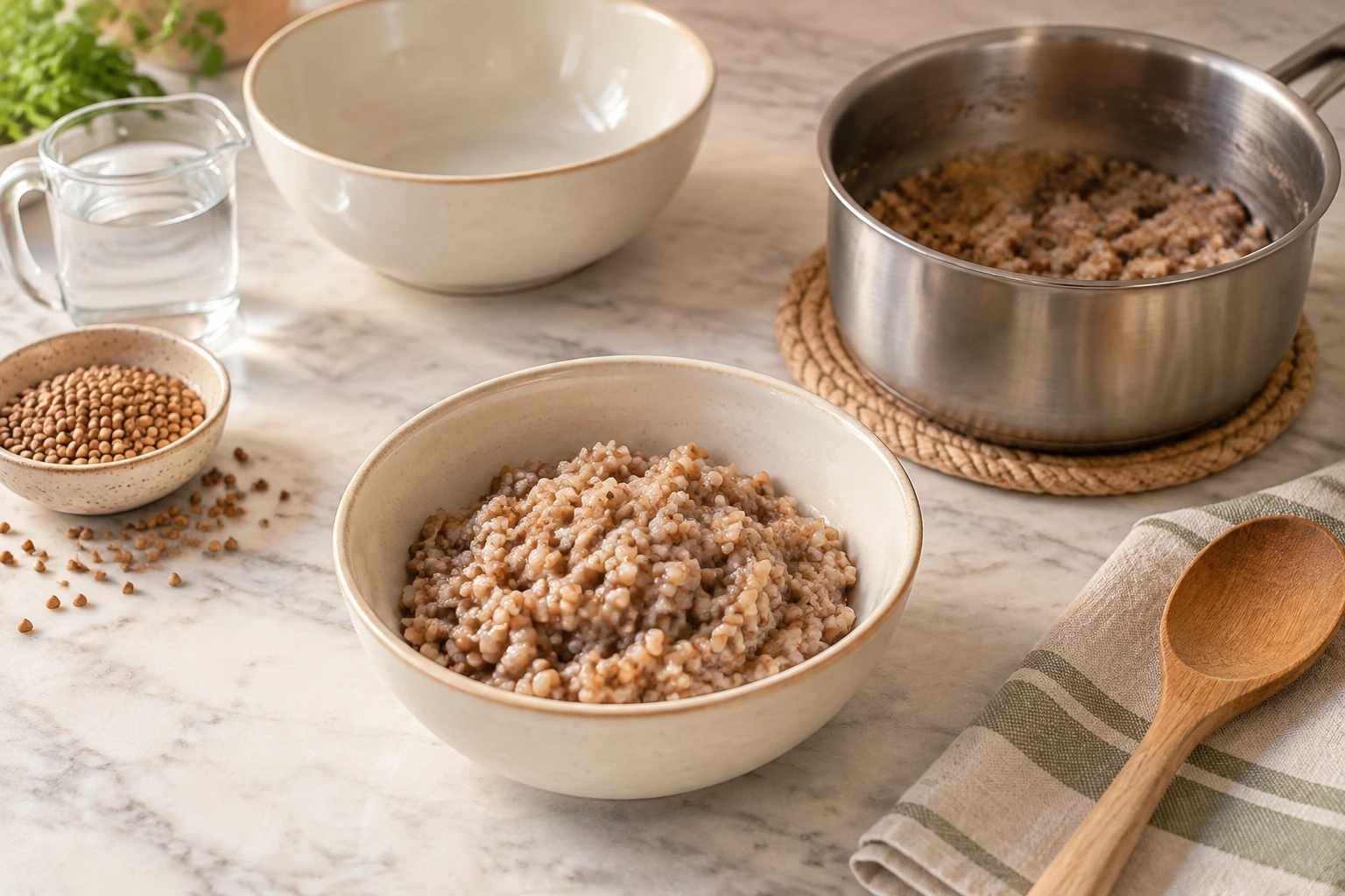 Birds Warm Carrot Buckwheat Breakfast Porridge step 3