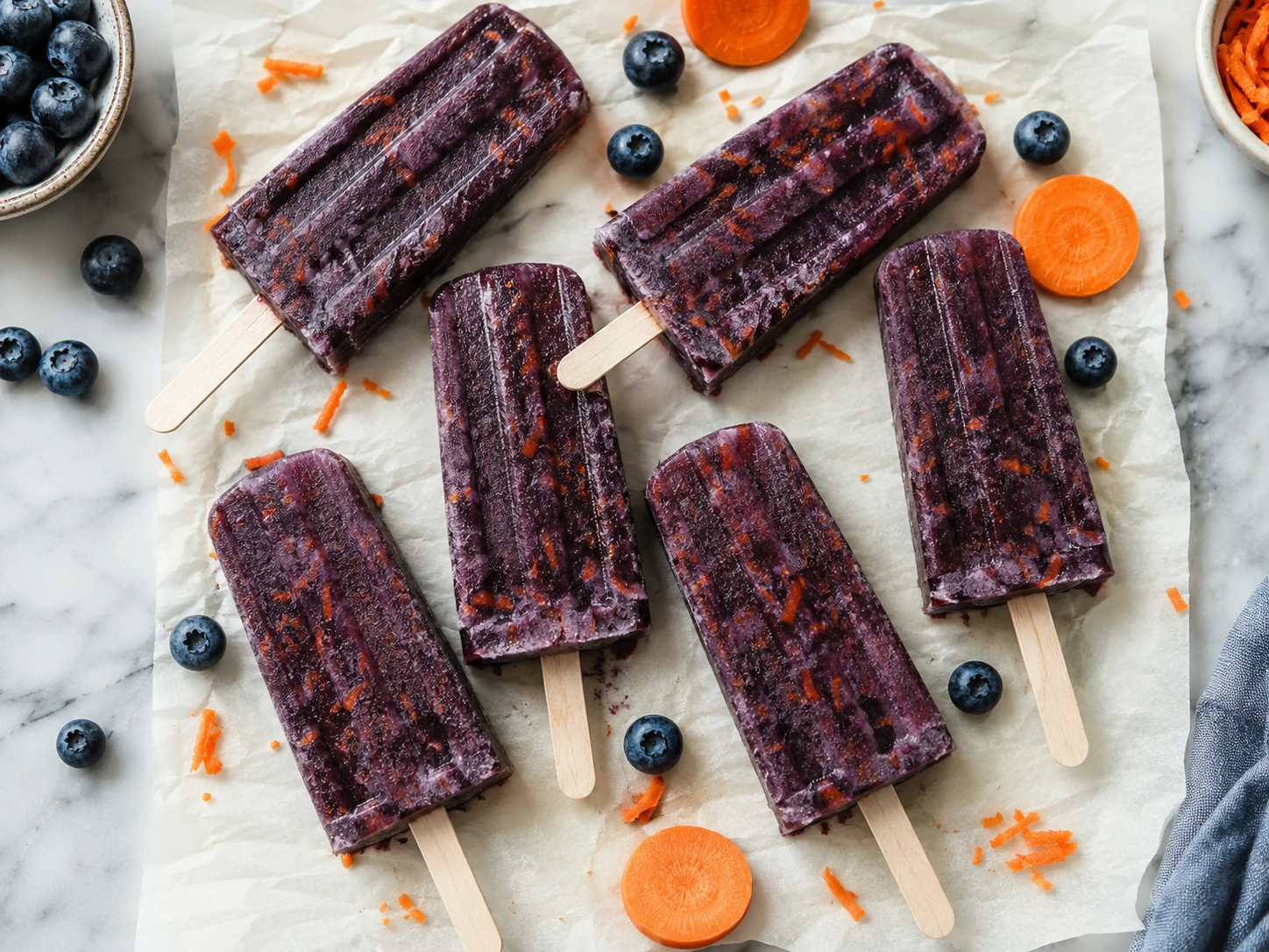 Blueberry Carrot Hydration Pops: A Cool Treat for Pets step 3