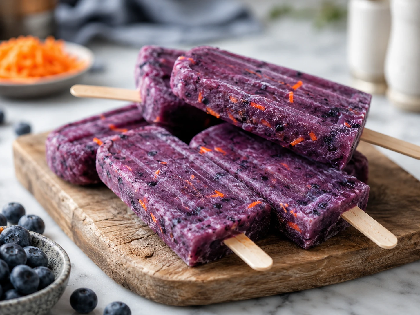 Blueberry Carrot Hydration Pops: A Cool Treat for Pets step 5