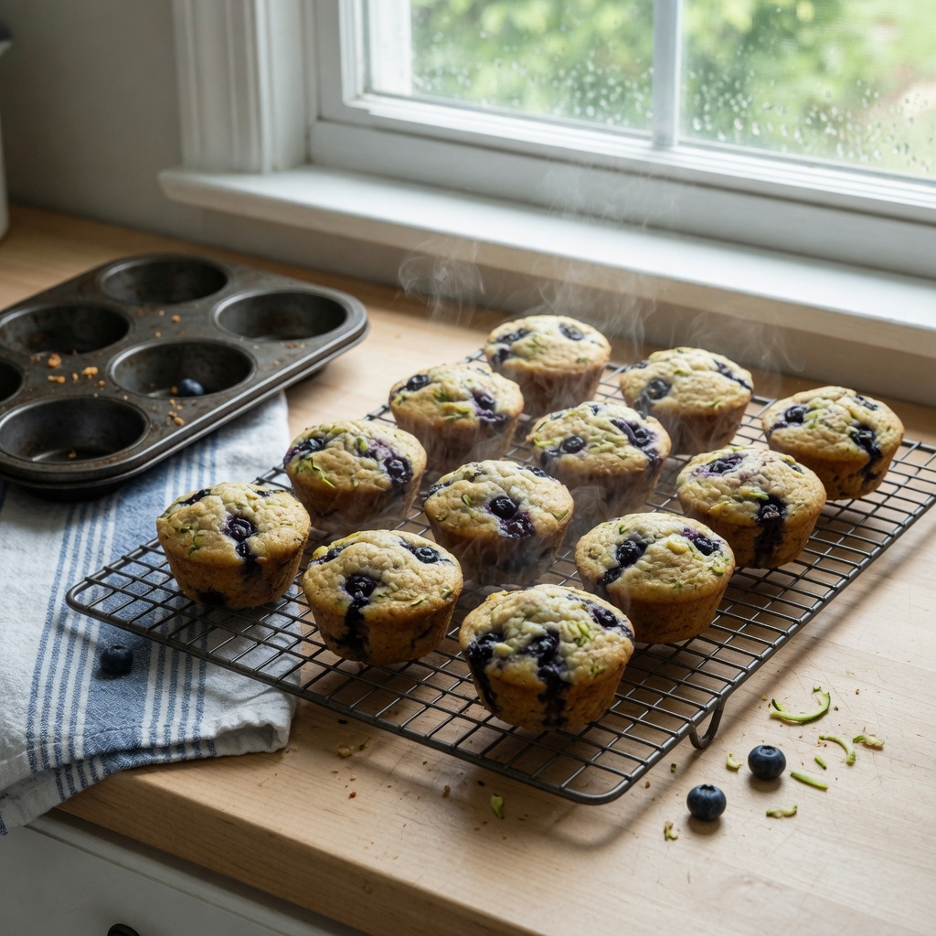 Baked Blueberry Zucchini Muffins for Dogs step 7