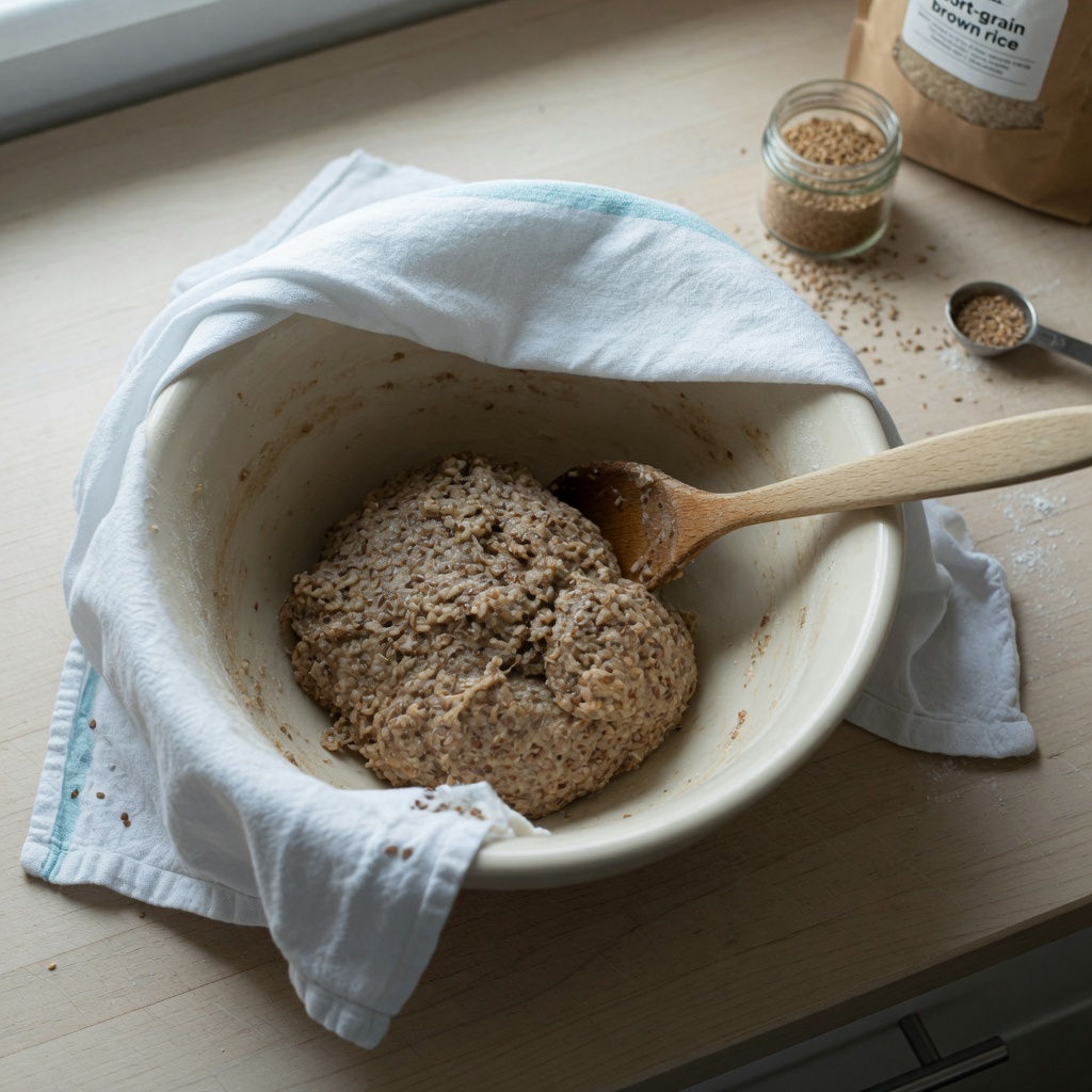 Brown Rice Flax Cat Squares step 3