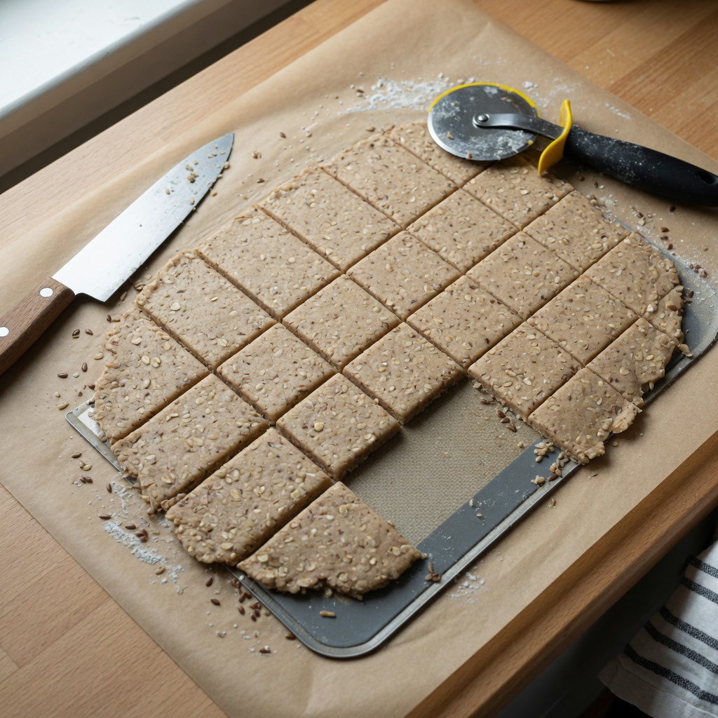 Brown Rice Flax Cat Squares step 5