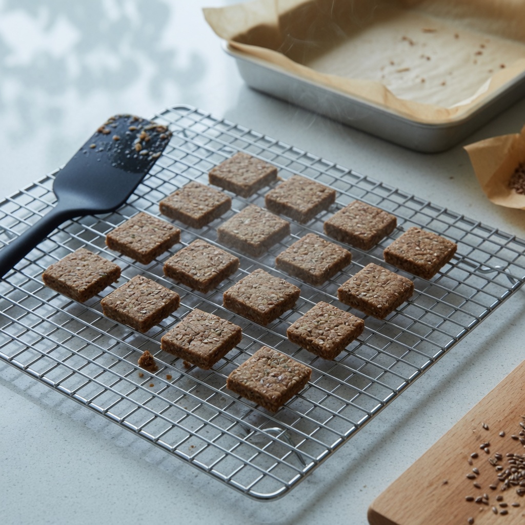 Brown Rice Flax Cat Squares step 7
