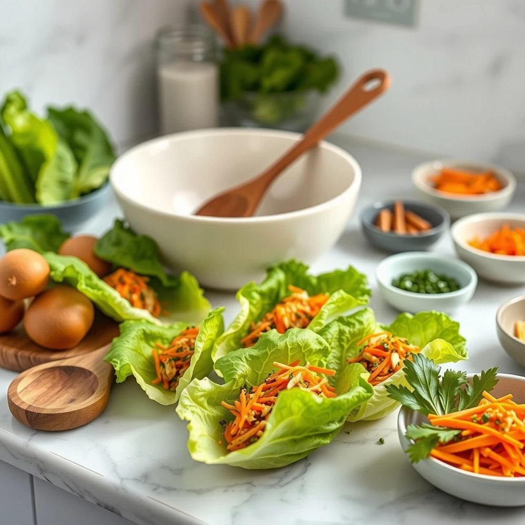 Carrot and Herb Stuffed Lettuce Wraps for Rabbit Enrichment step 5