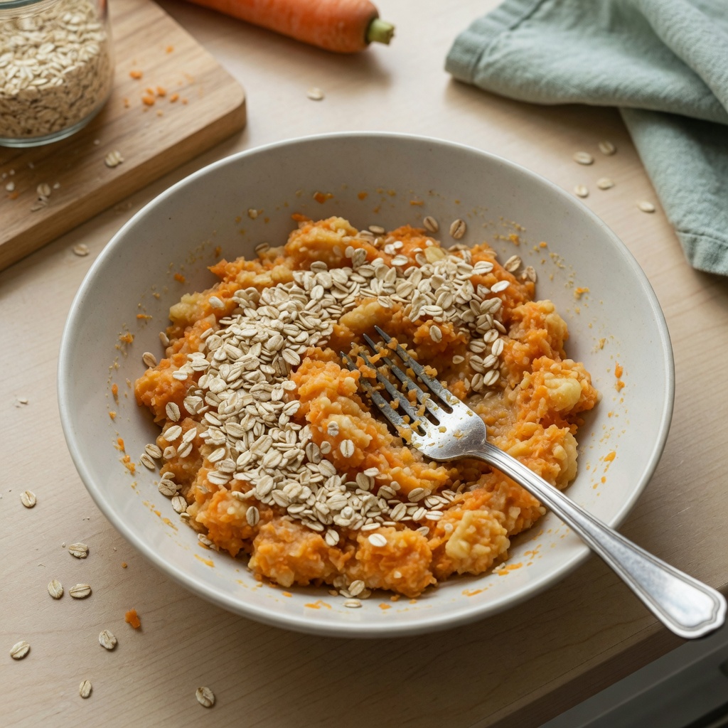 Simple No-Bake Carrot Banana Nibbles for Rabbits step 3