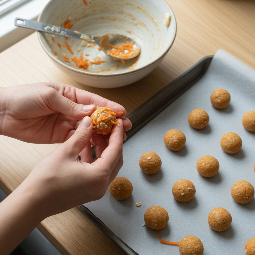 Simple No-Bake Carrot Banana Nibbles for Rabbits step 5