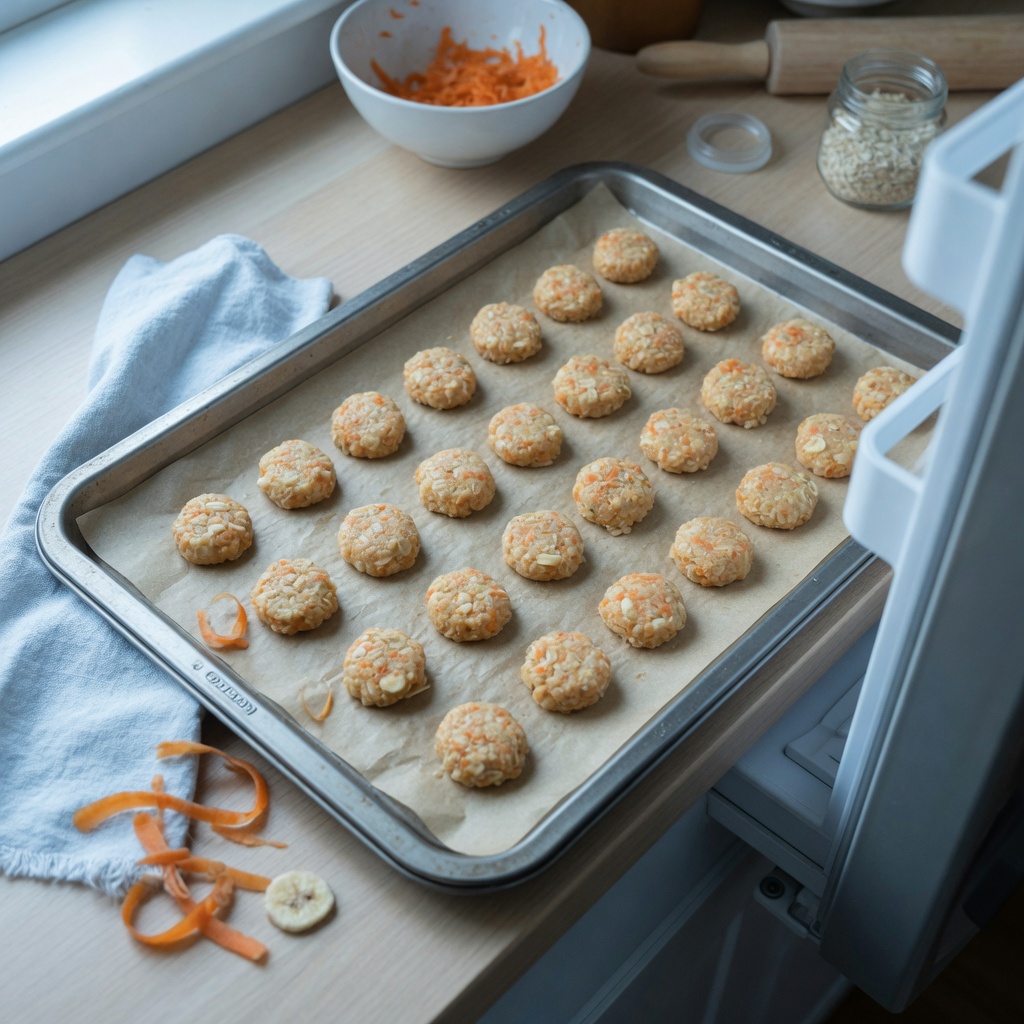 Simple No-Bake Carrot Banana Nibbles for Rabbits step 6