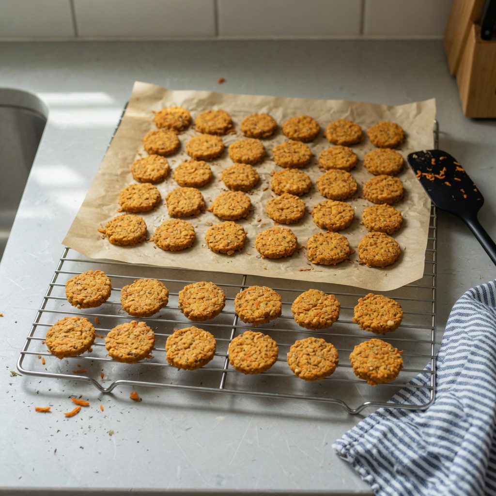Carrot Catnip Crunchies: Simple Veggie Treats for Cats step 7