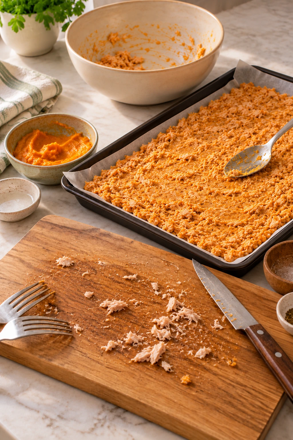 Cats Rabbit and Pumpkin Oven-Baked Crumble step 3