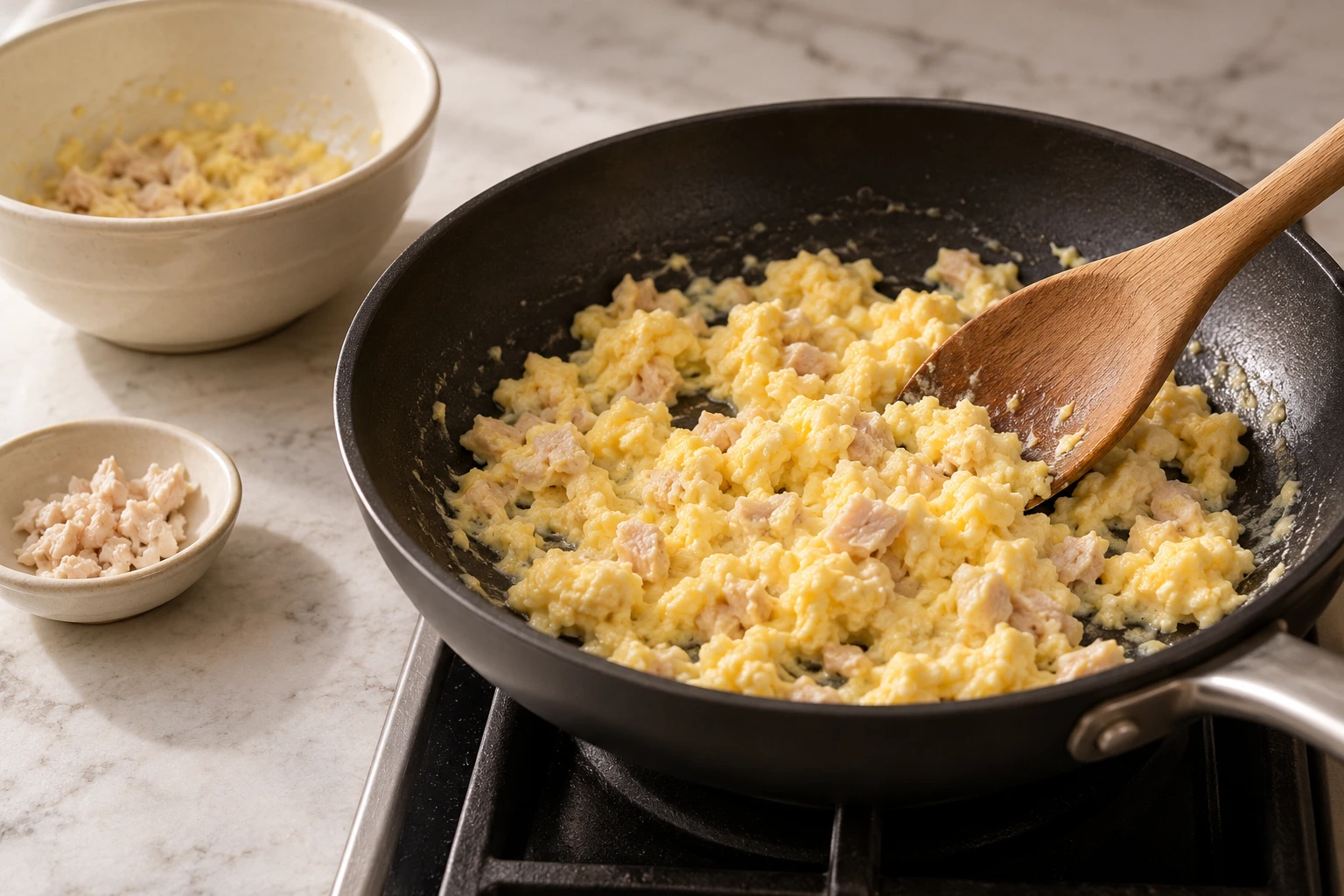 Cats Turkey and Egg Skillet Scramble Topper step 3
