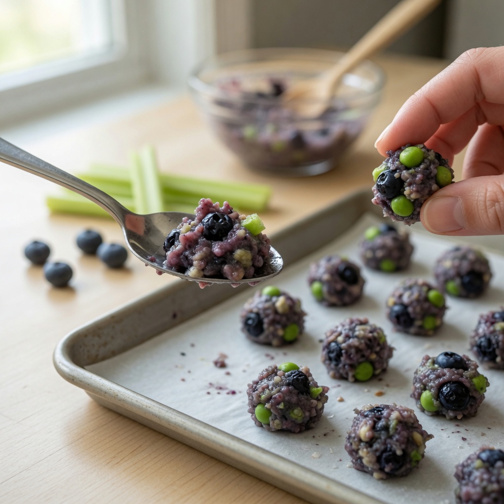 No-Bake Celery Blueberry Rabbit Bites step 6