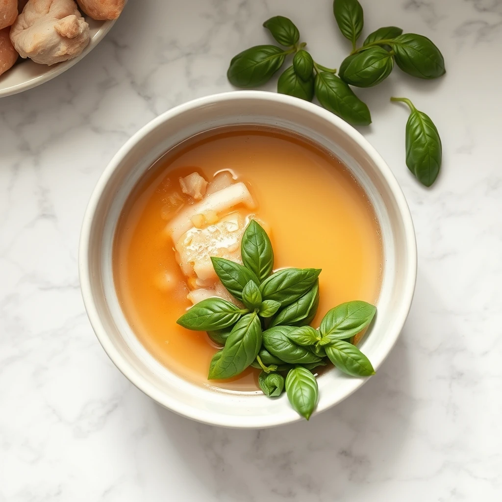 Chicken & Basil Broth Pops: a Refreshing Frozen Treat for Dogs and Cats step 3
