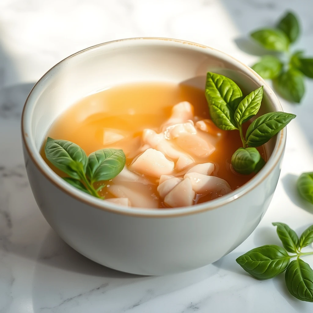 Chicken & Basil Broth Pops: a Refreshing Frozen Treat for Dogs and Cats step 4