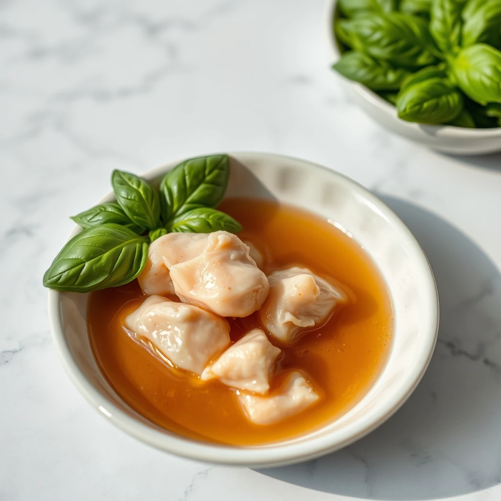 Chicken & Basil Broth Pops: a Refreshing Frozen Treat for Dogs and Cats step 6