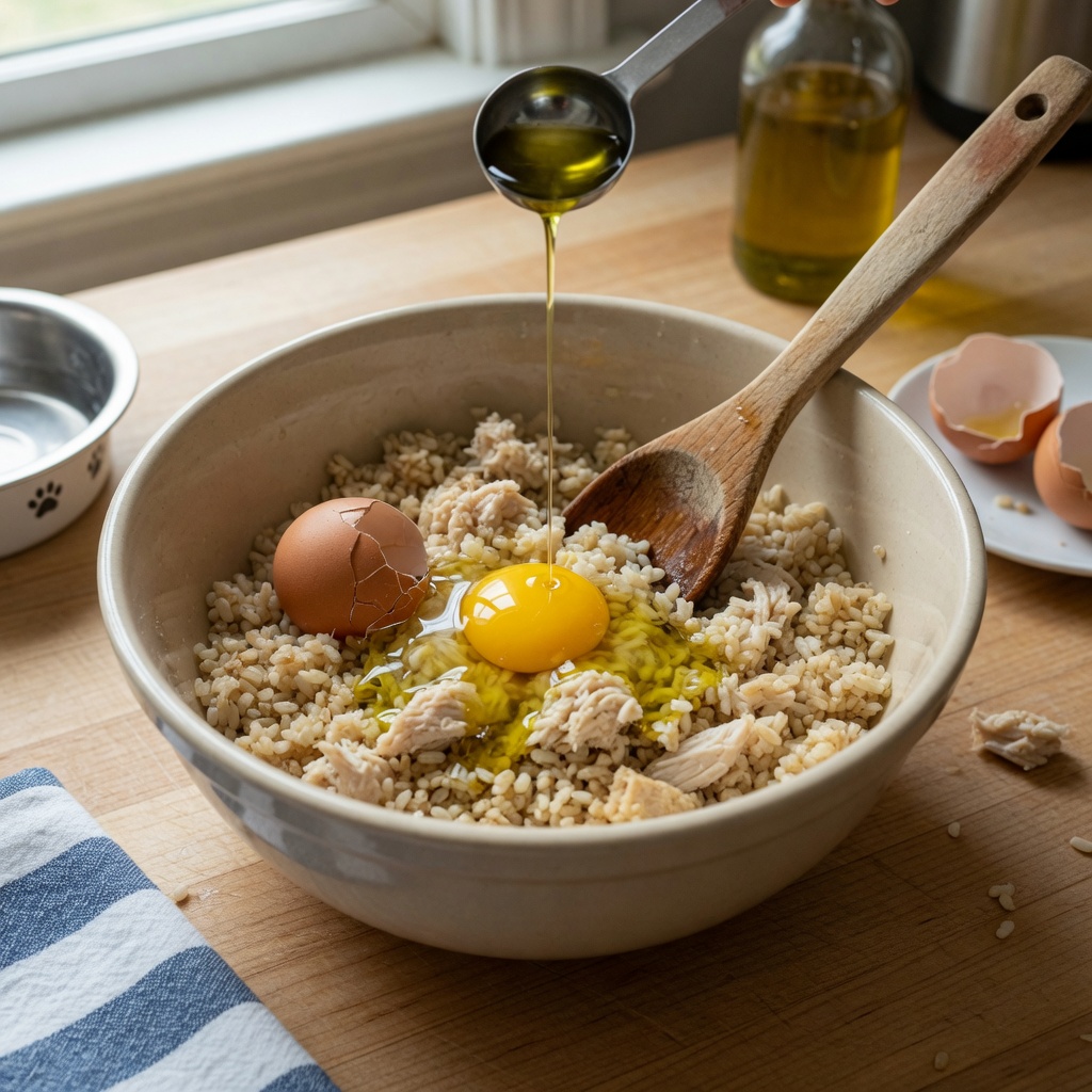 Chicken and Brown Rice Dog Bites step 3