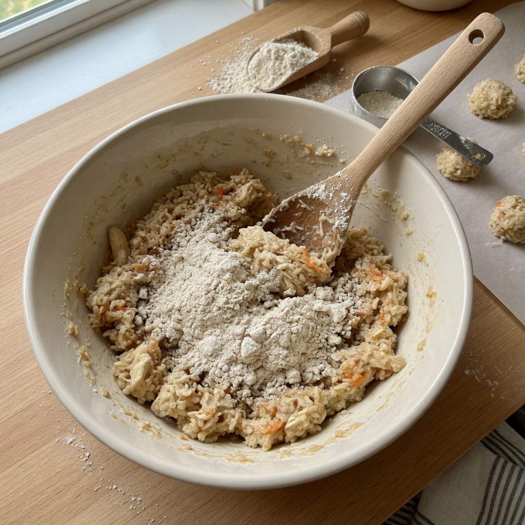 Chicken and Brown Rice Dog Bites step 4