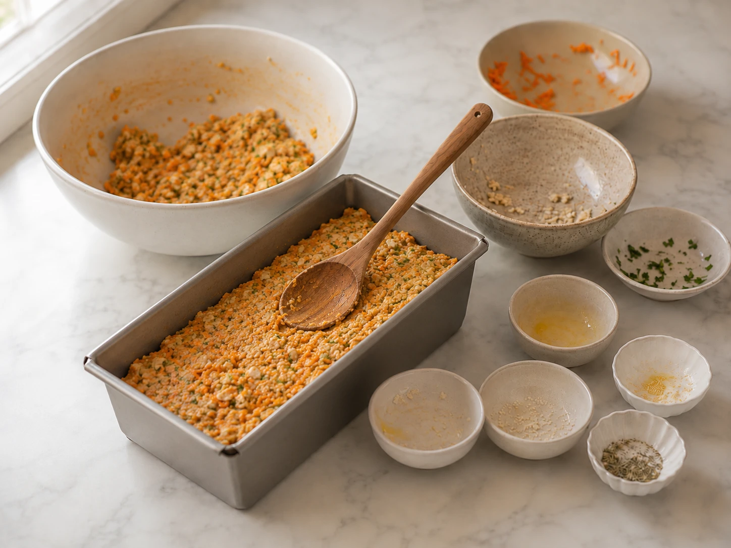 Chicken and Carrot Savory Layered Cat Food Loaf for Homemade Meal Planning step 3