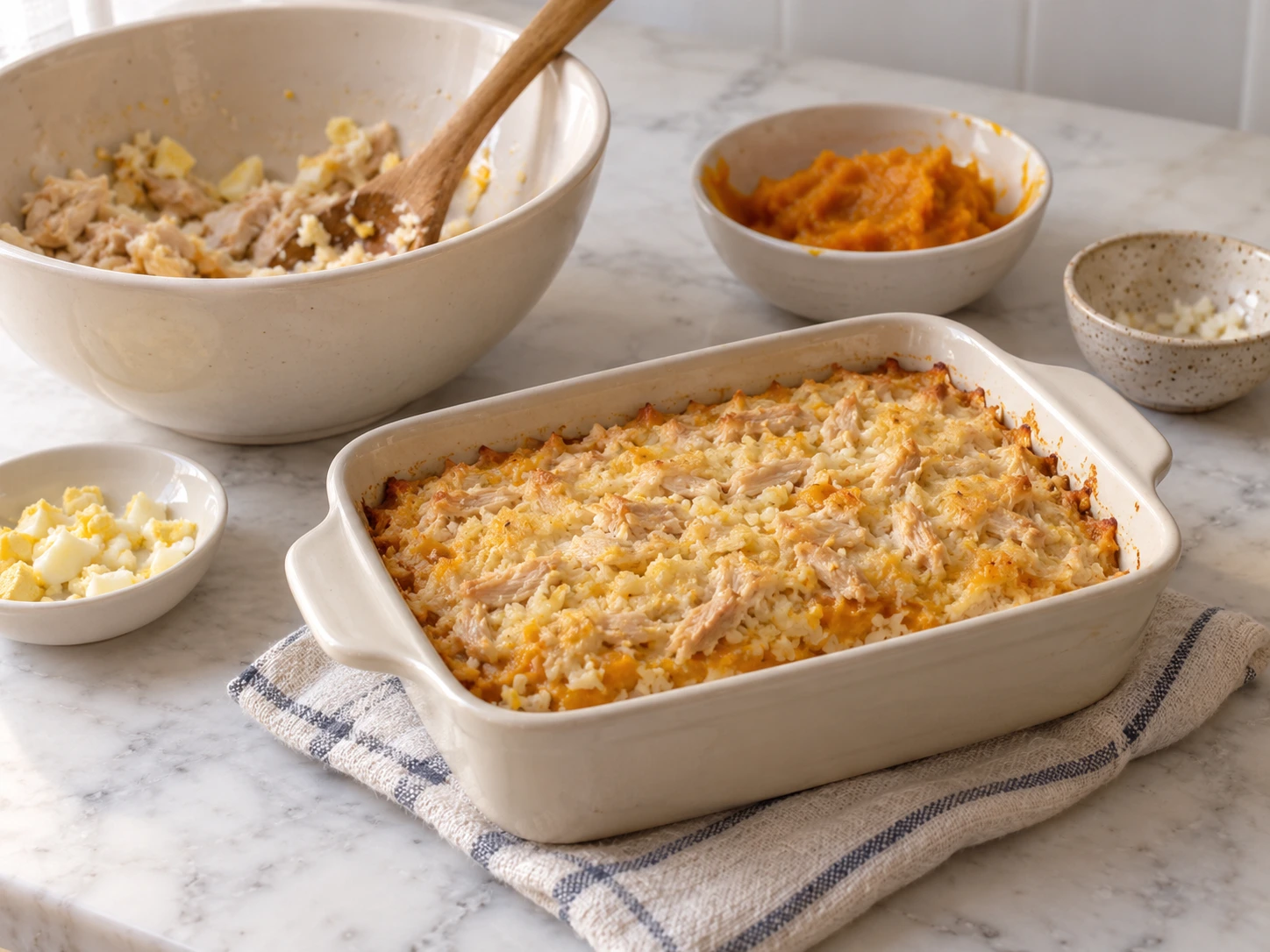 Chicken and Pumpkin Savory Cat Strata Recipe