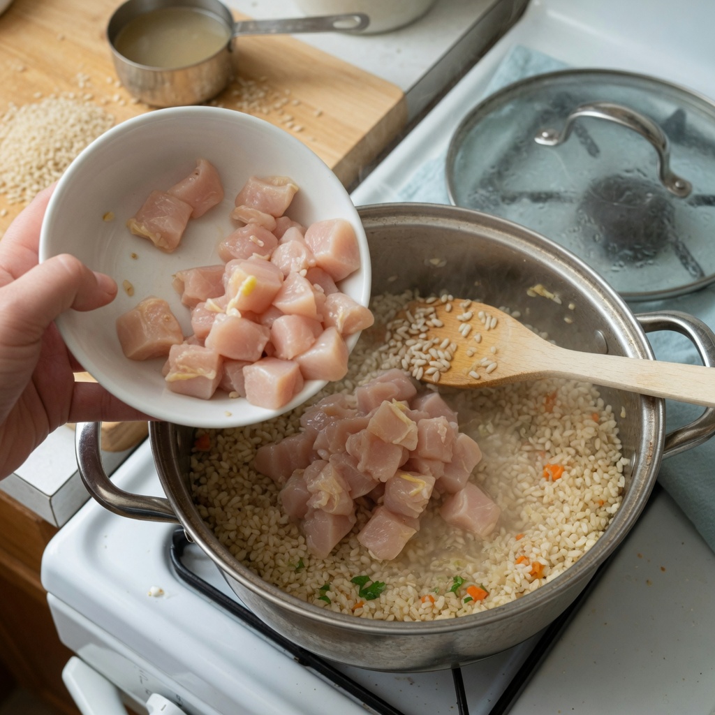 Chicken Brown Rice Medley Dog Food Topper step 3
