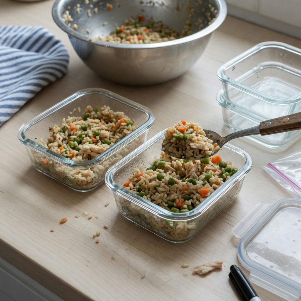 Chicken Brown Rice Medley Dog Food Topper step 7
