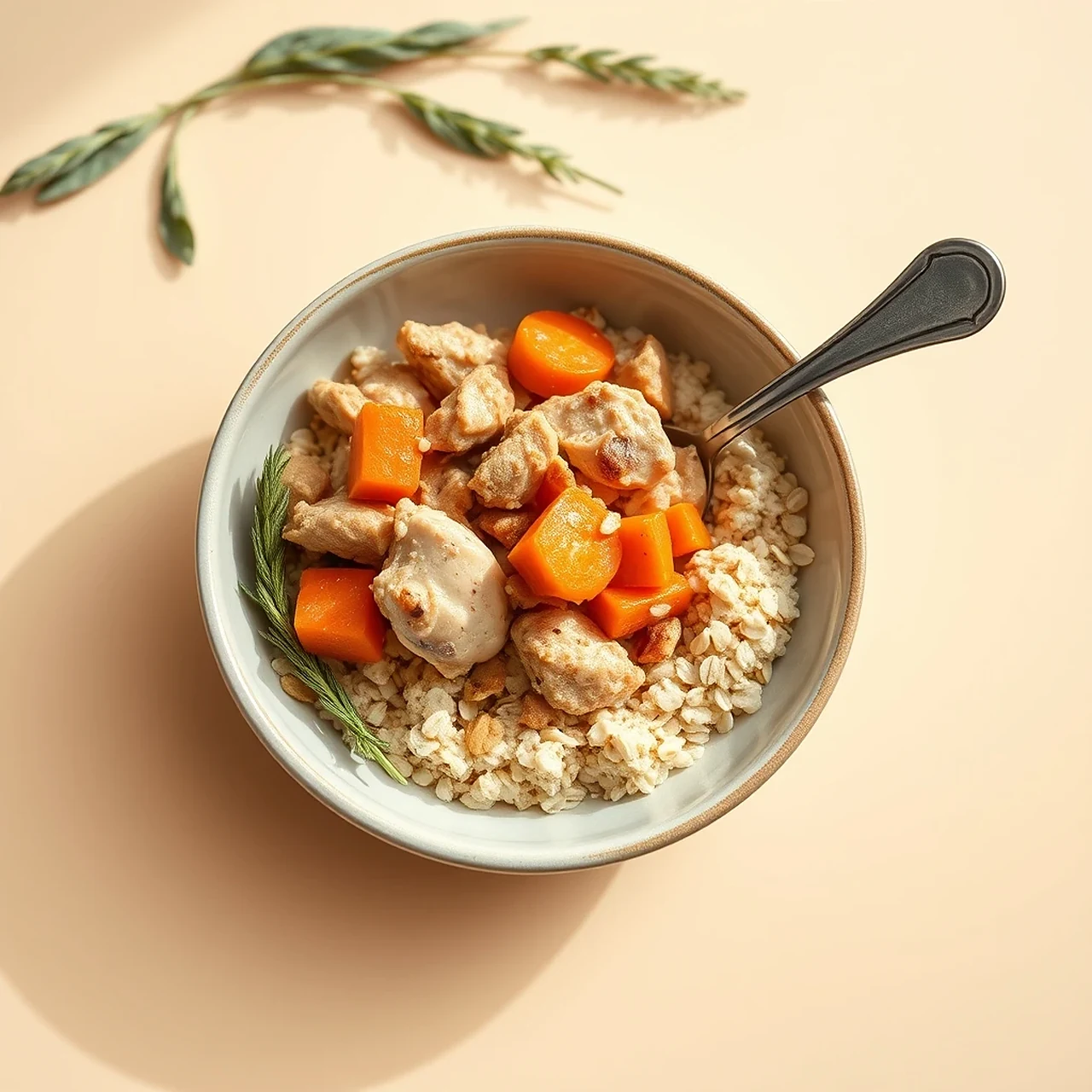 Chicken Carrot Spoon Bowl for Dogs