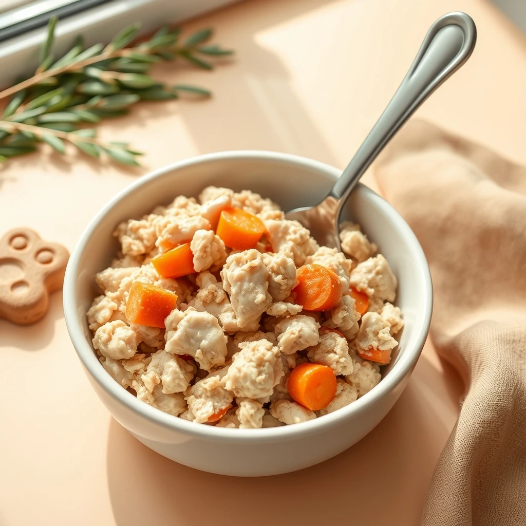 Chicken Carrot Spoon Bowl for Dogs
