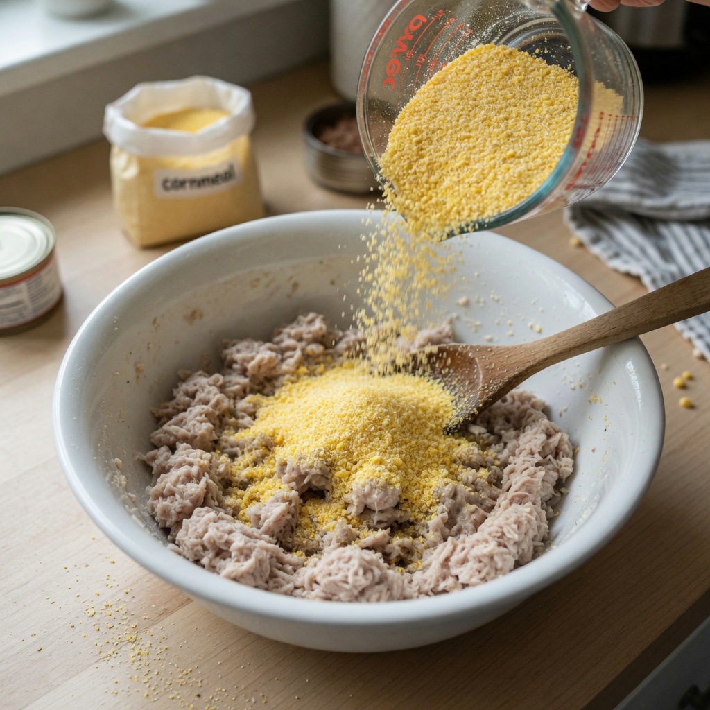 Three-Ingredient Chicken Cornmeal Cat Treats step 3