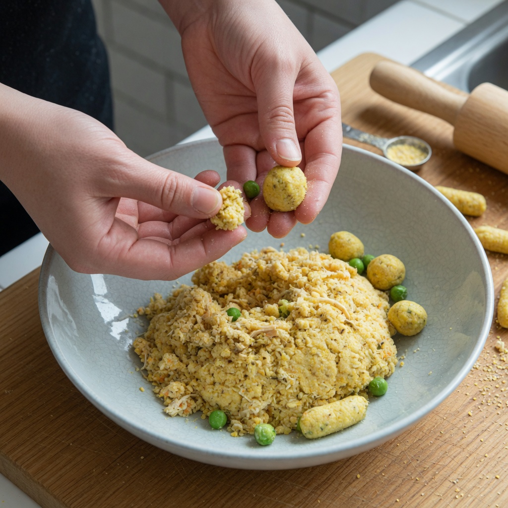 Three-Ingredient Chicken Cornmeal Cat Treats step 5