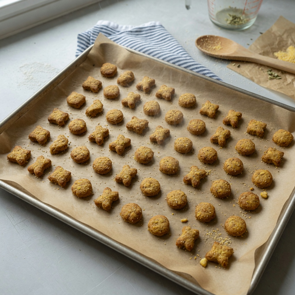 Three-Ingredient Chicken Cornmeal Cat Treats step 7