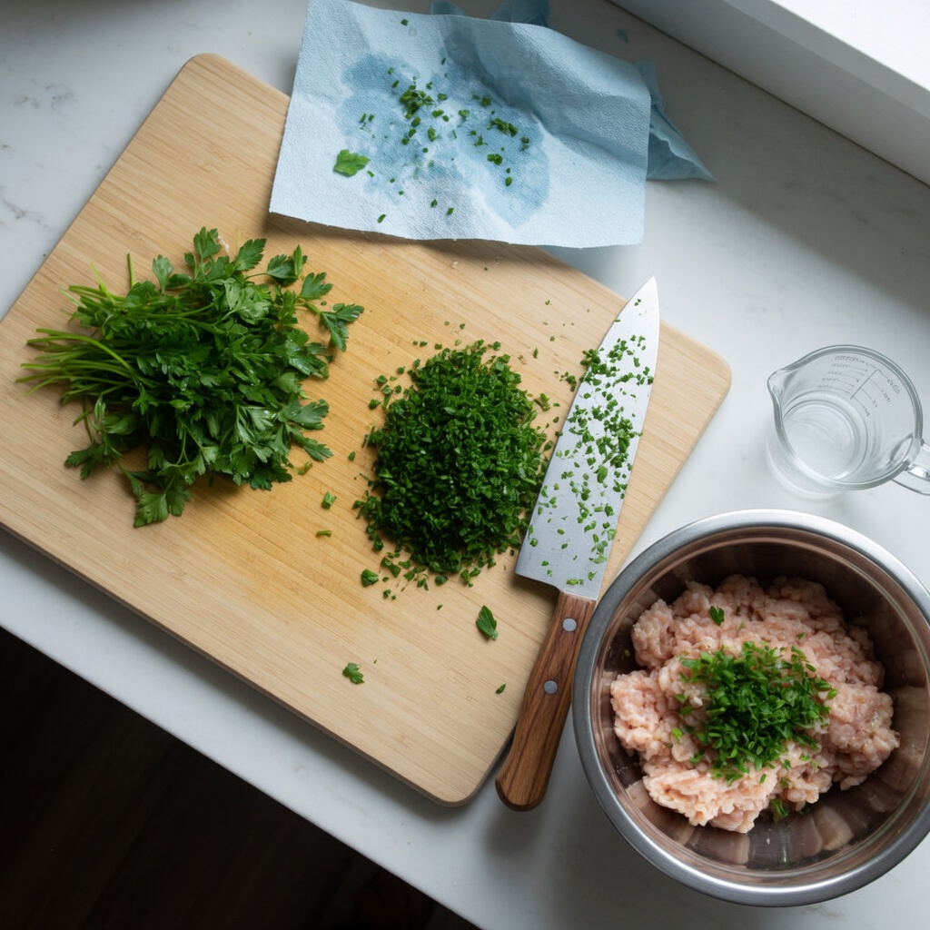 Chicken Parsley Dog Biscuits step 2
