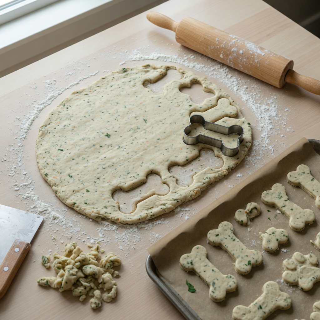 Chicken Parsley Dog Biscuits step 5