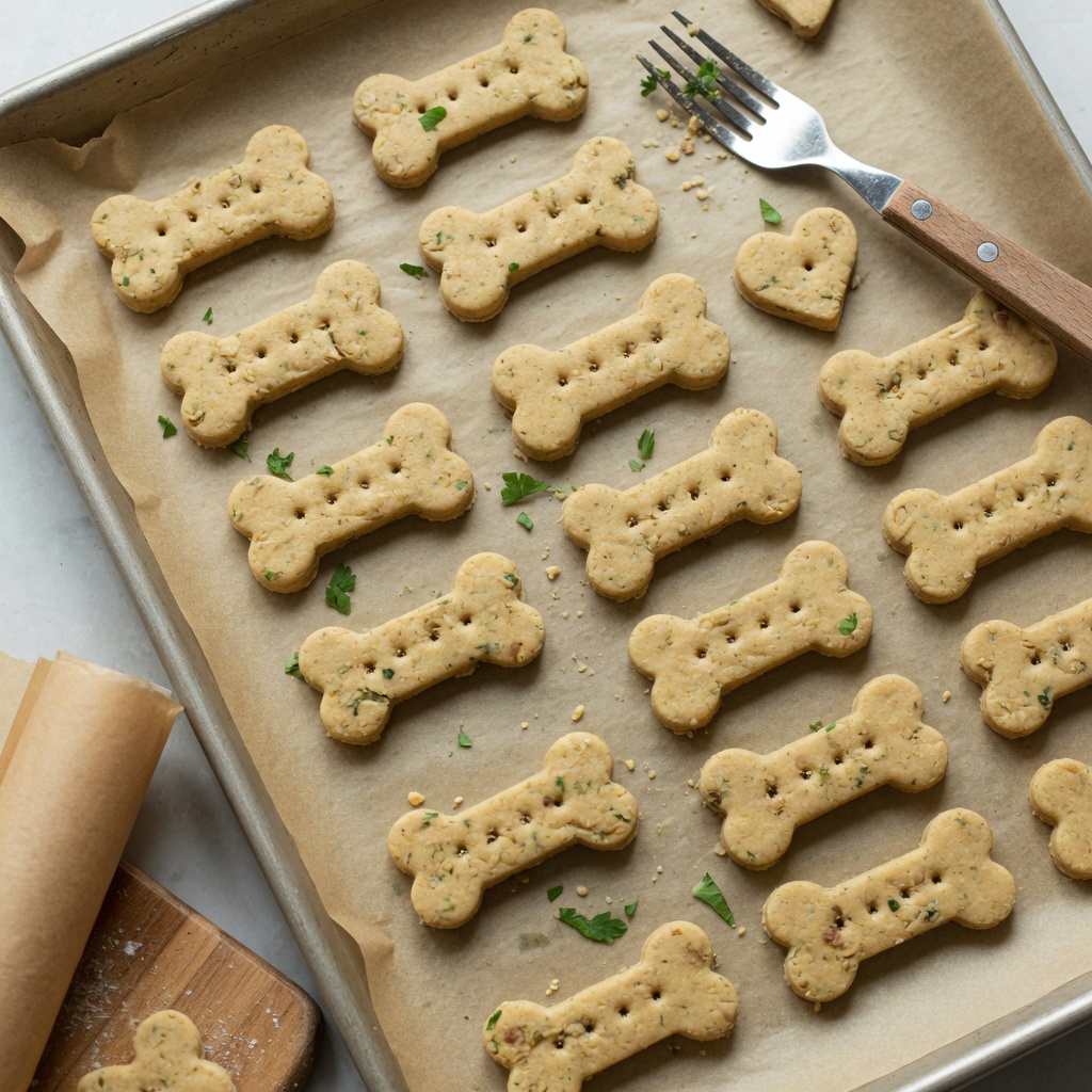 Chicken Parsley Dog Biscuits step 6