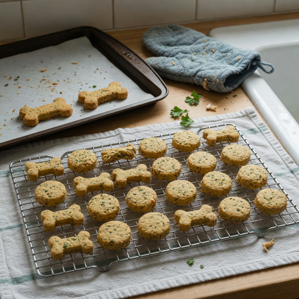 Chicken Parsley Dog Biscuits step 7